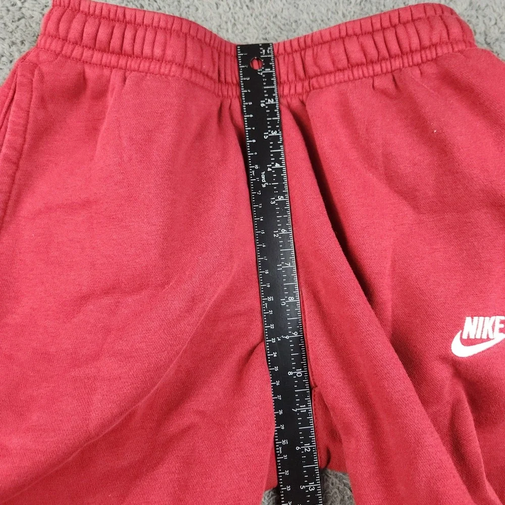 Nike Mens Small Jogger Sweatpants Red Pull On Soft Embroidered Swoosh Sportswear - Picture 7 of 10